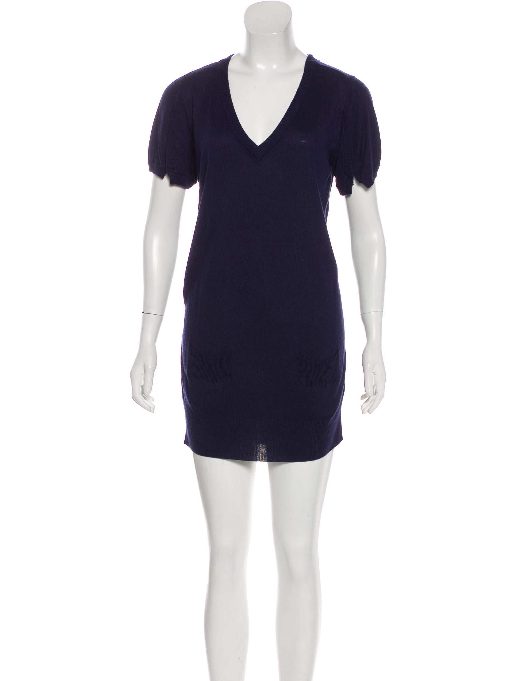 Preen Line V-Neck Mini Dress