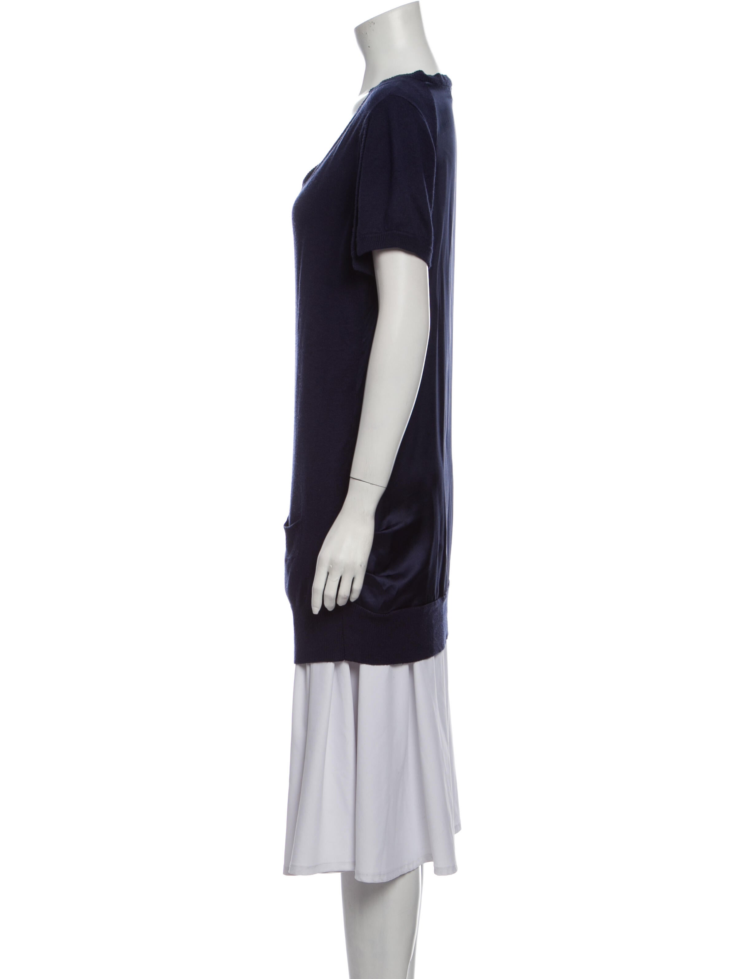 Preen Line V-Neck Short Sleeve Tunic