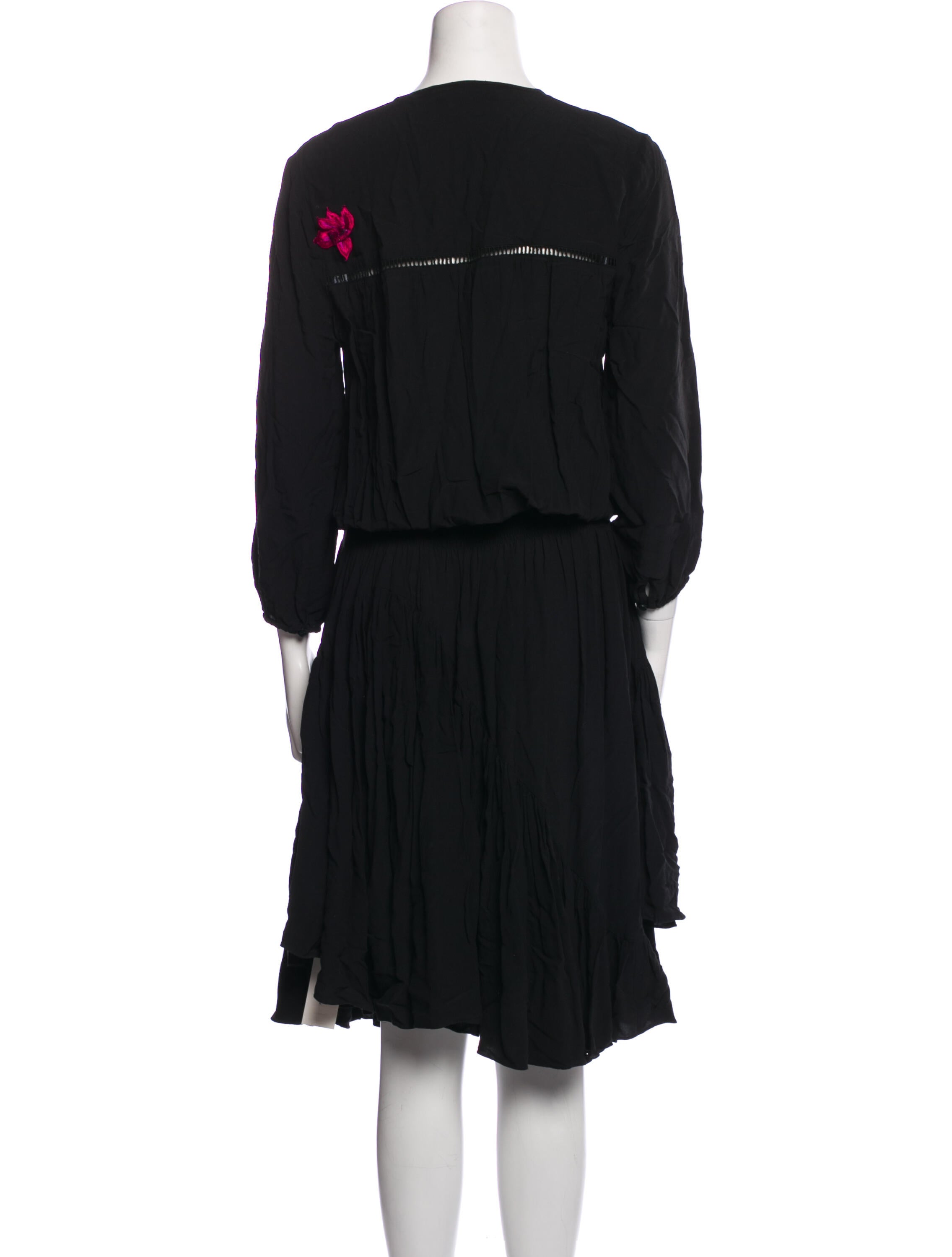 Preen Line V-Neck Midi Length Dress