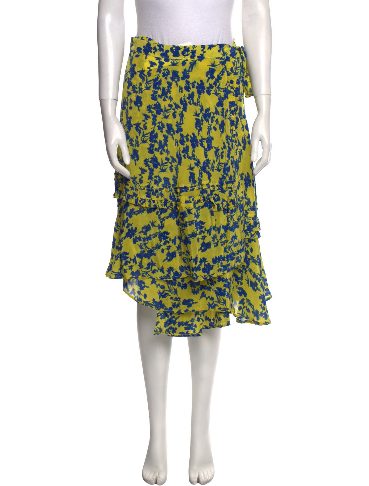 Preen Line Floral Print Knee-Length Skirt