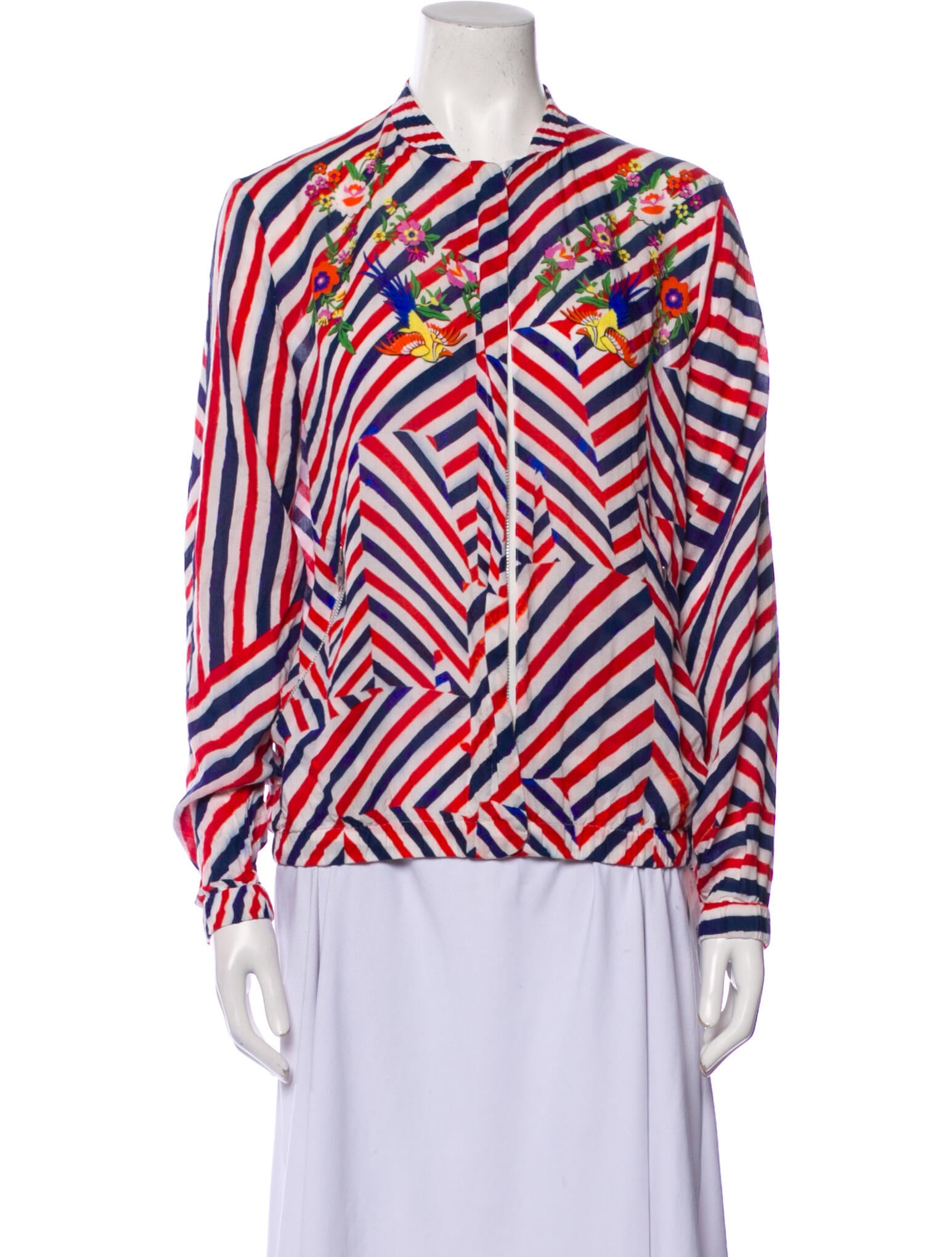 Preen Line Printed Long Sleeve Blouse