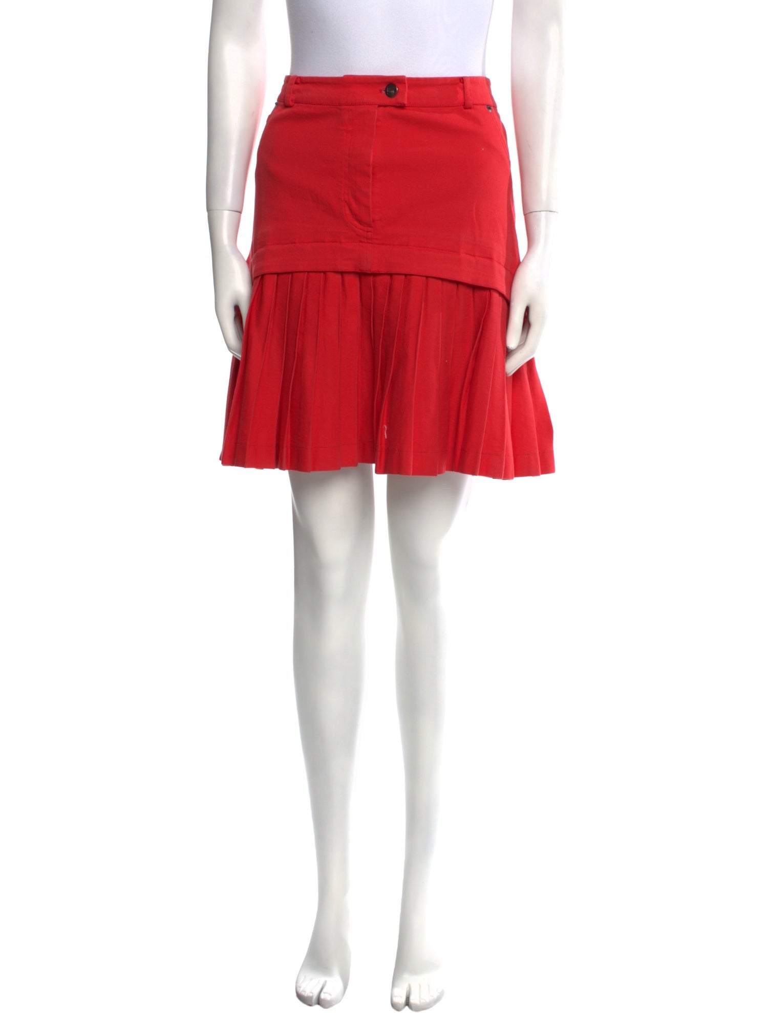 Preen Line Pleated Accents Mini Skirt