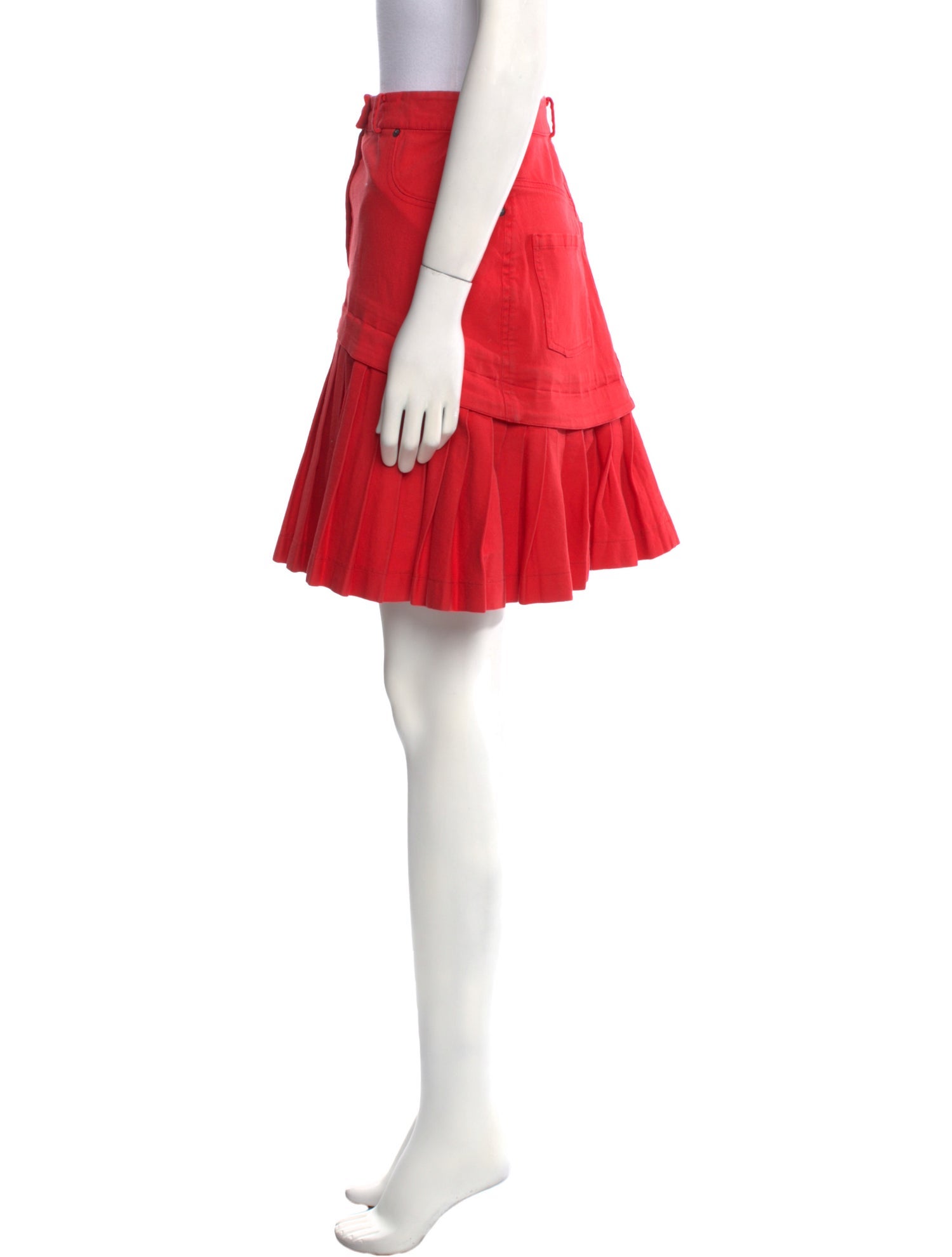 Preen Line Pleated Accents Mini Skirt