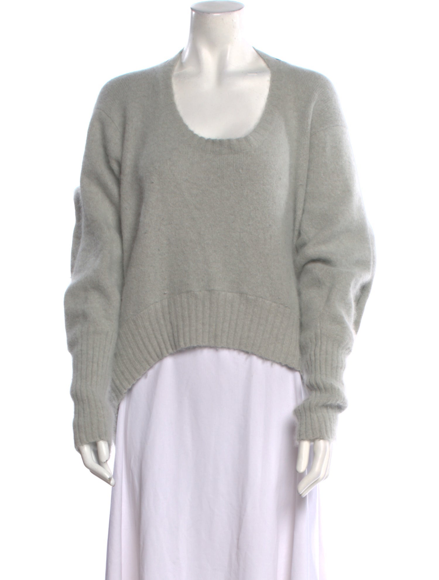 Preen Line Angora Scoop Neck Sweater