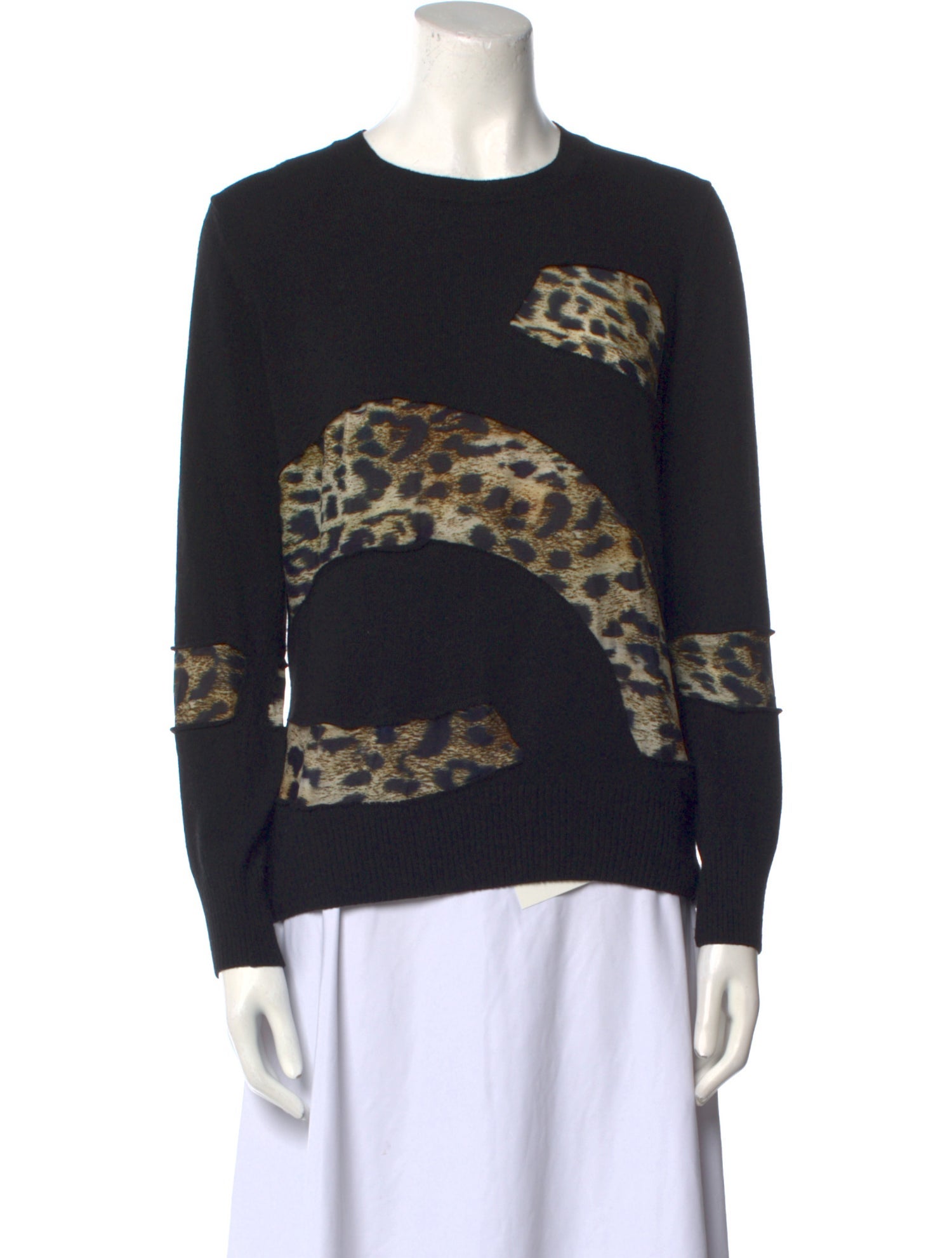 Preen Line Wool Animal Print Sweater