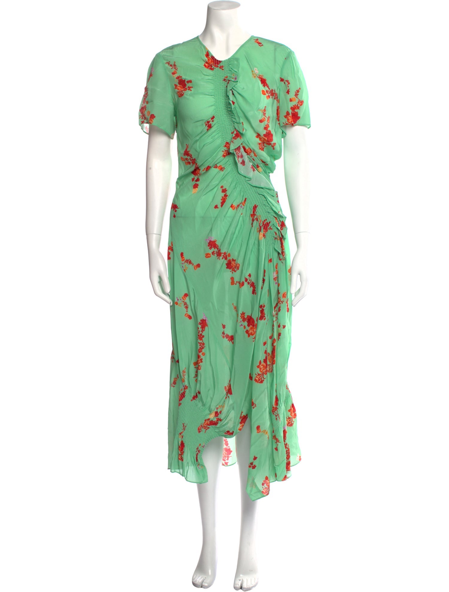 Preen Line Floral Print Long Dress