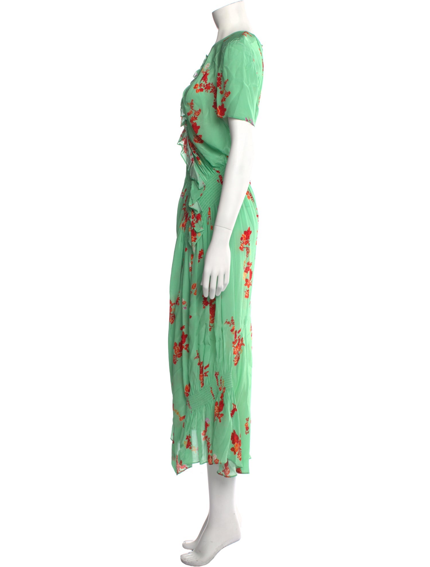 Preen Line Floral Print Long Dress