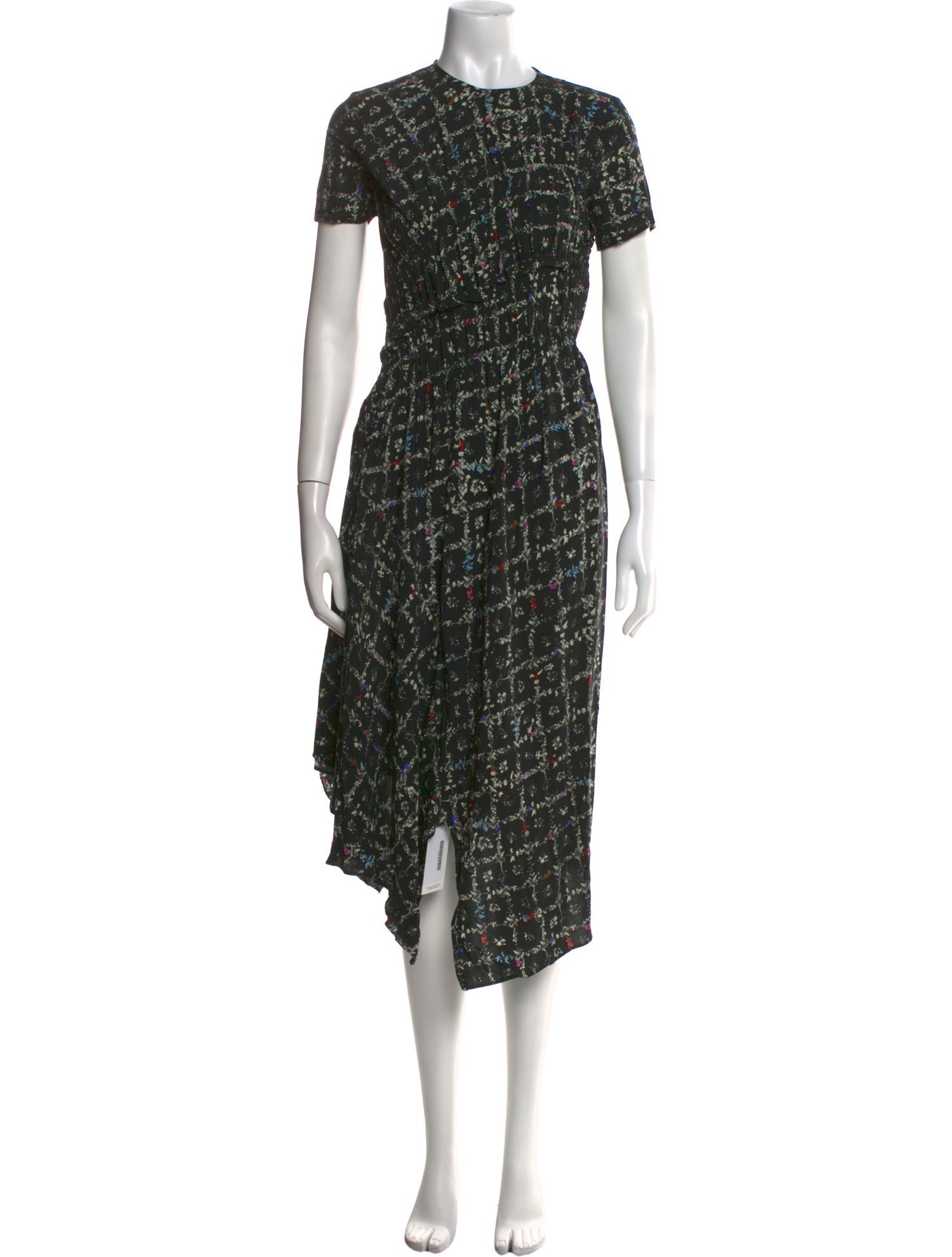 Preen Line Floral Print Midi Length Dress