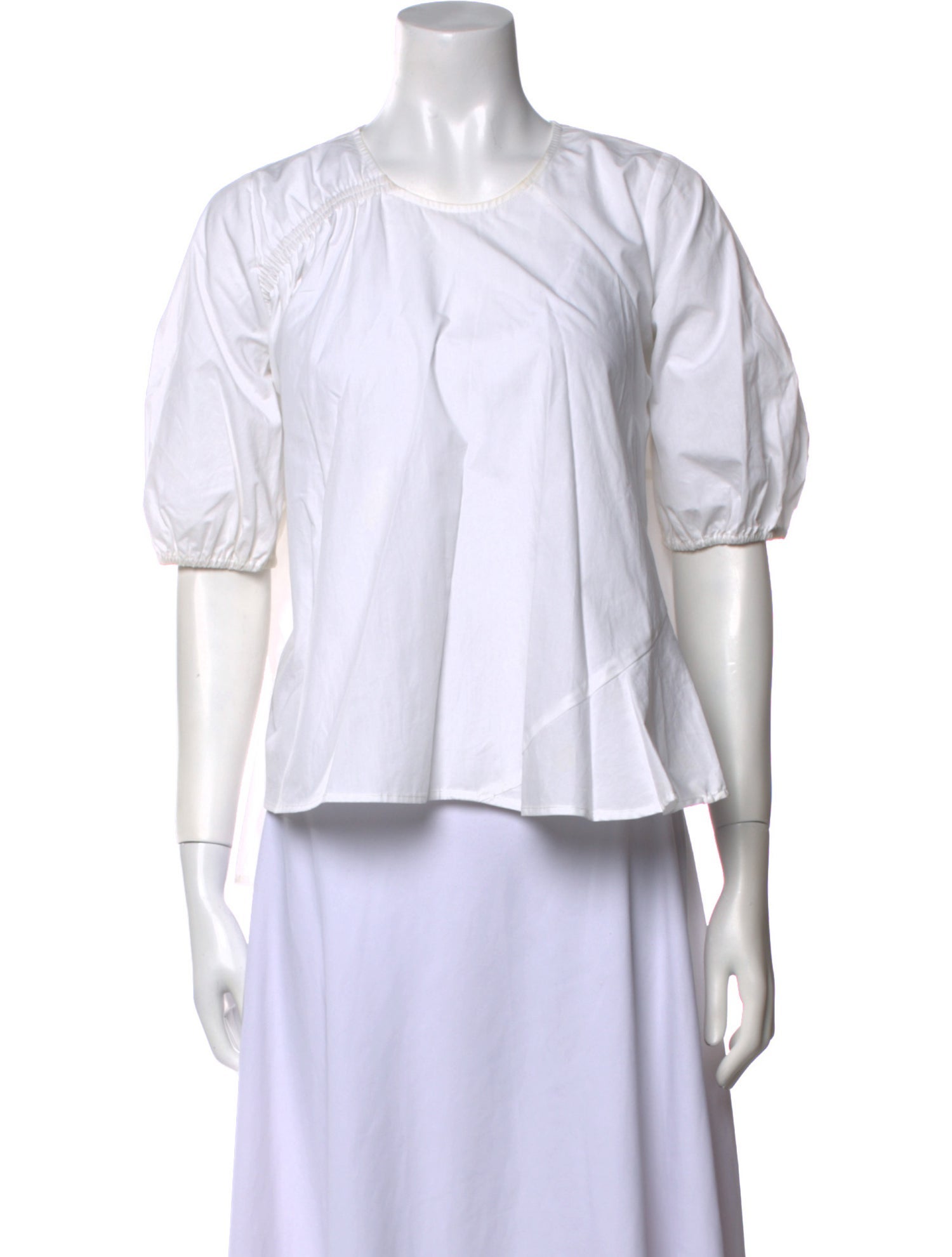 Preen Line Crew Neck Three-Quarter Sleeve Top