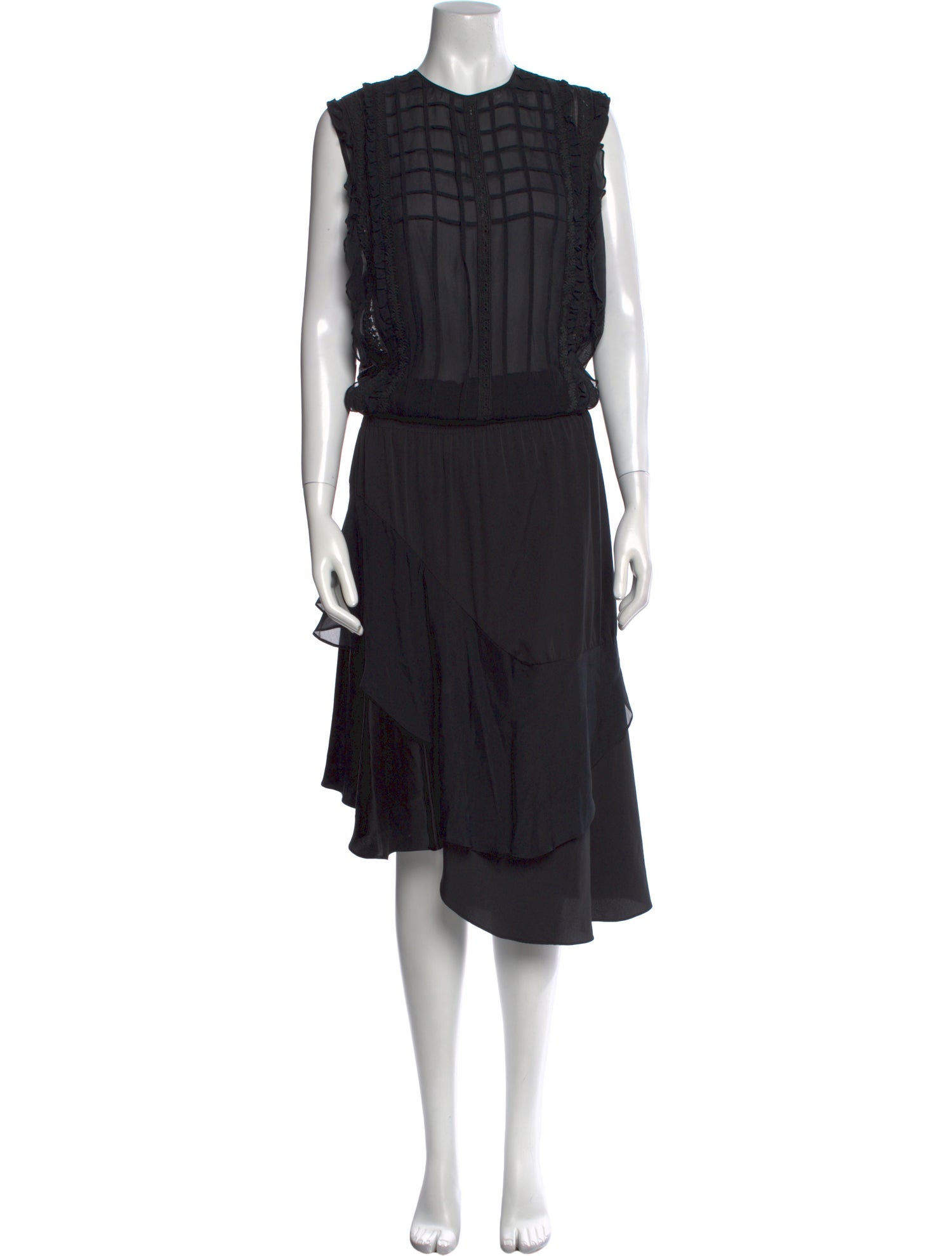 Preen Line Silk Midi Length Dress