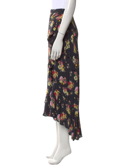 Preen Line Floral Print Midi Length Skirt