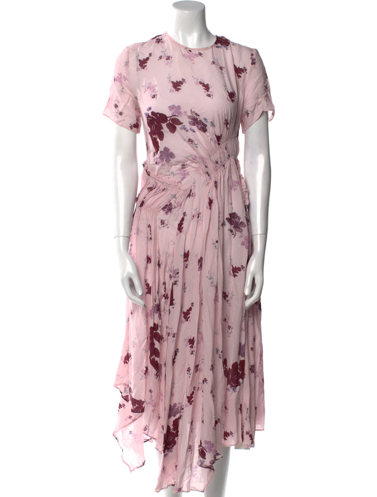Preen Line Floral Print Midi Length Dress