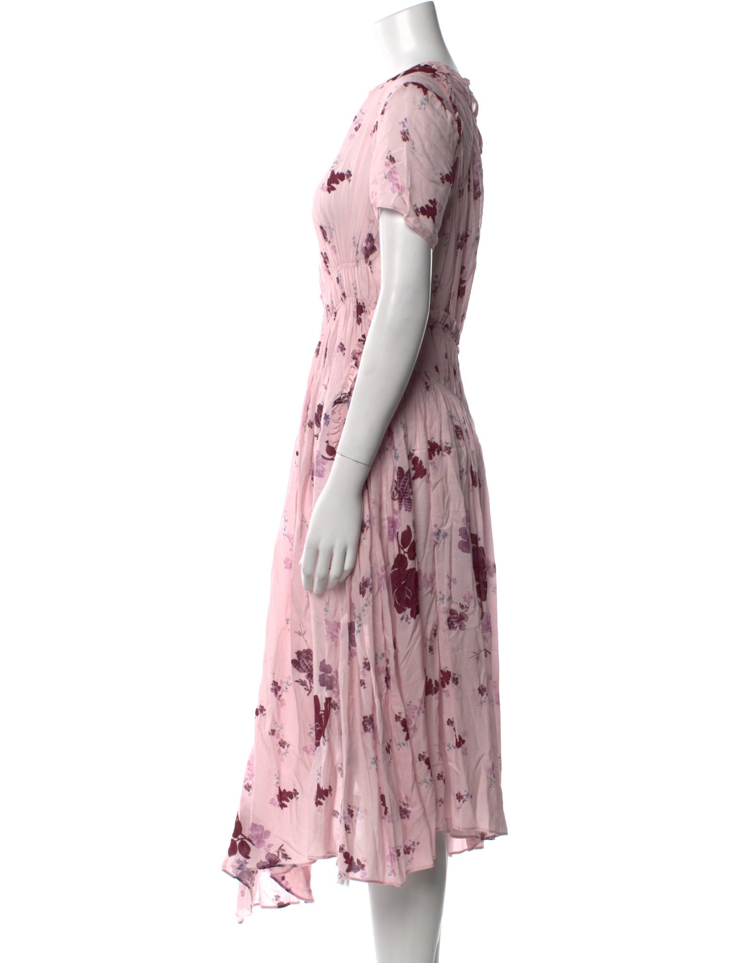 Preen Line Floral Print Midi Length Dress