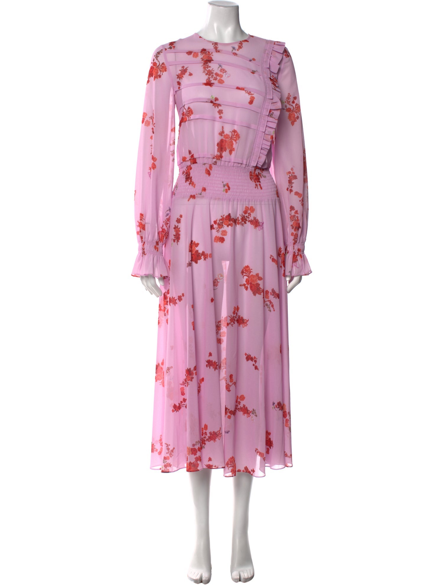 Preen Line Floral Print Long Dress
