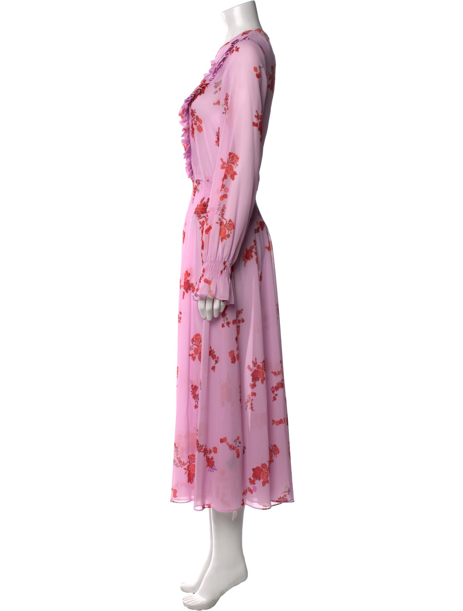Preen Line Floral Print Long Dress