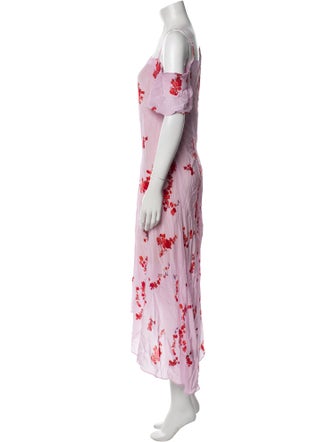 Preen Line Floral Print Long Dress