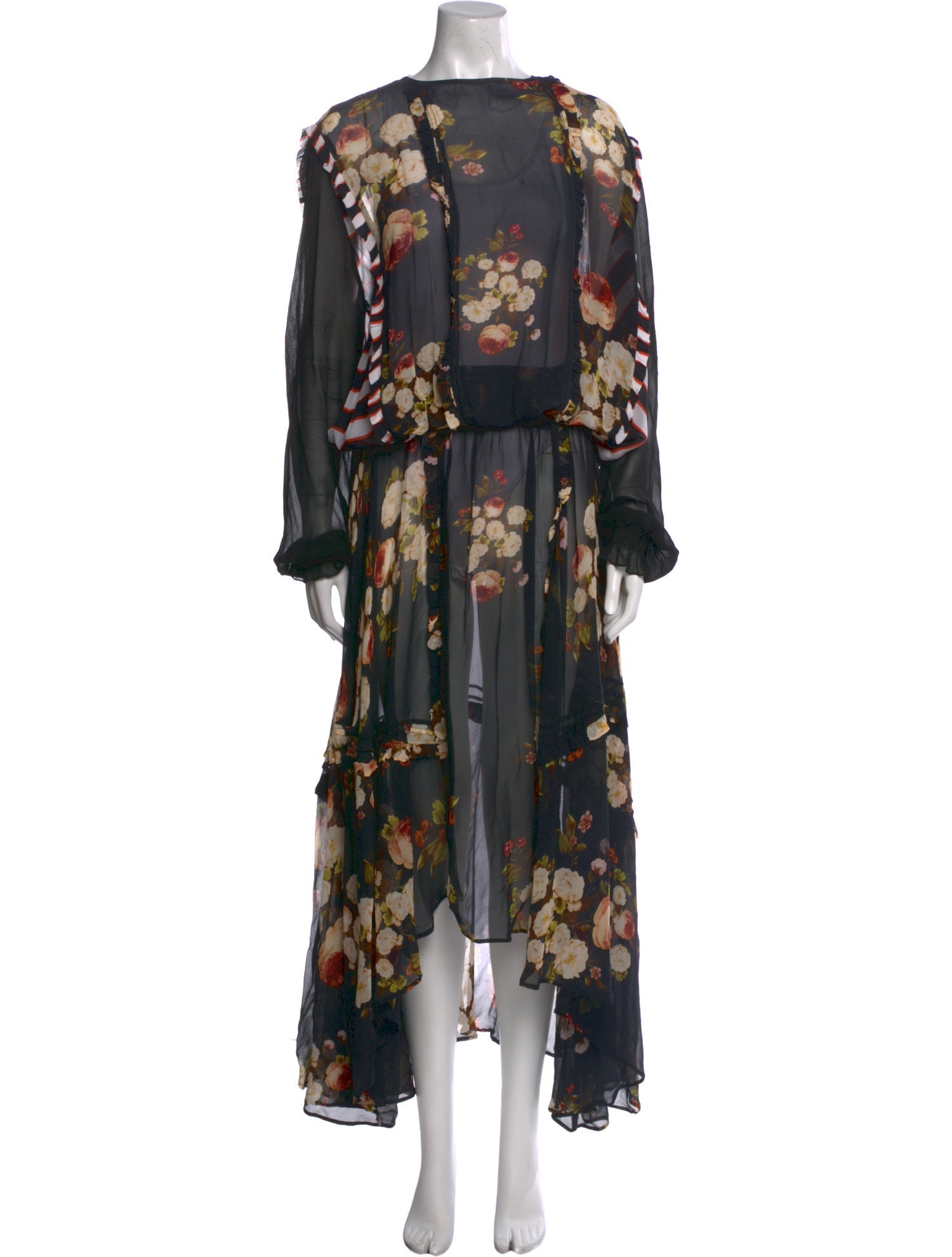 Preen Line Floral Print Long Dress