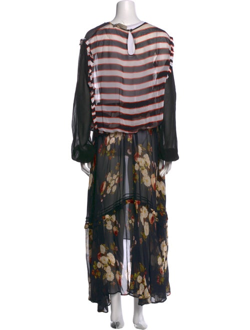 Preen Line Floral Print Long Dress