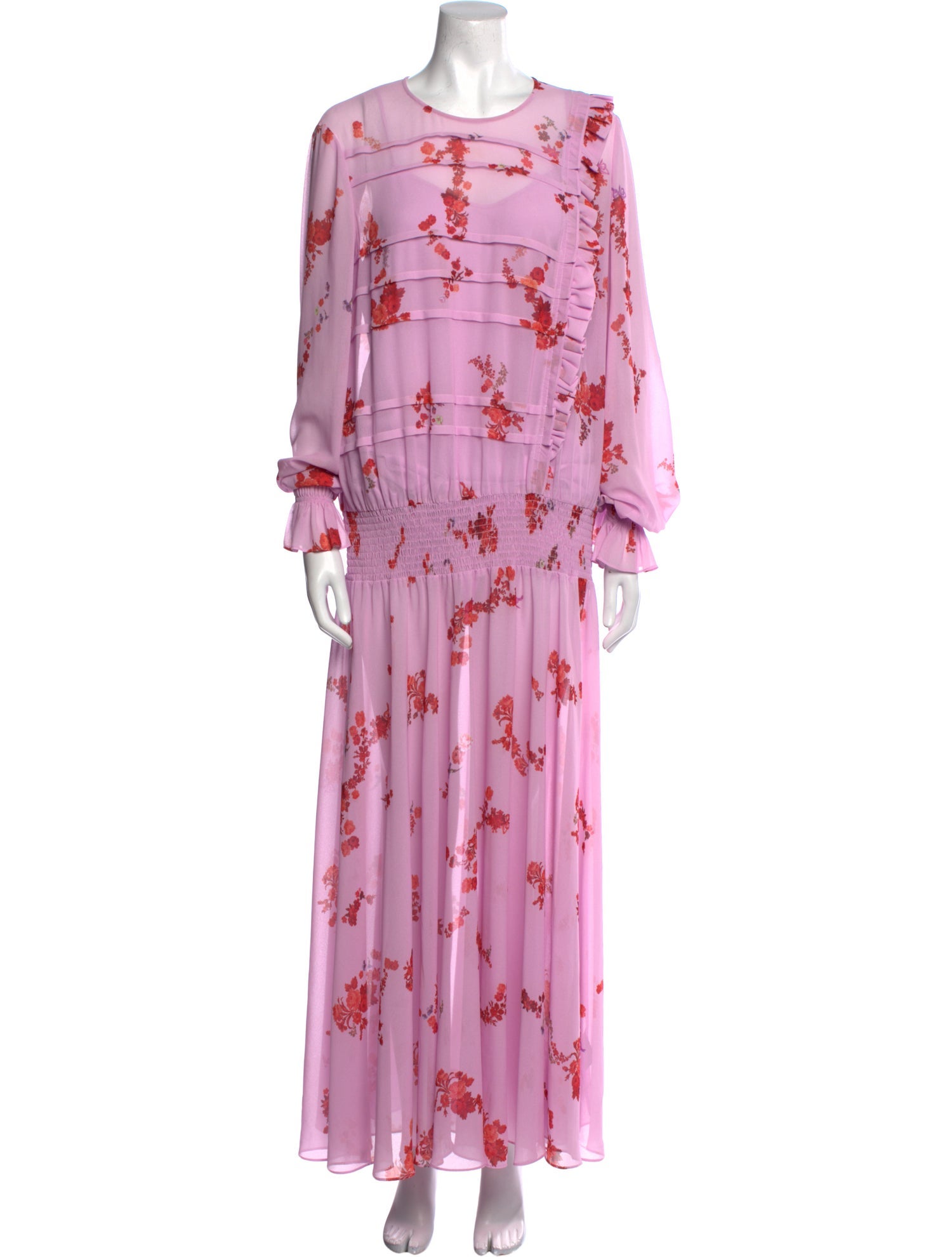 Preen Line Floral Print Long Dress