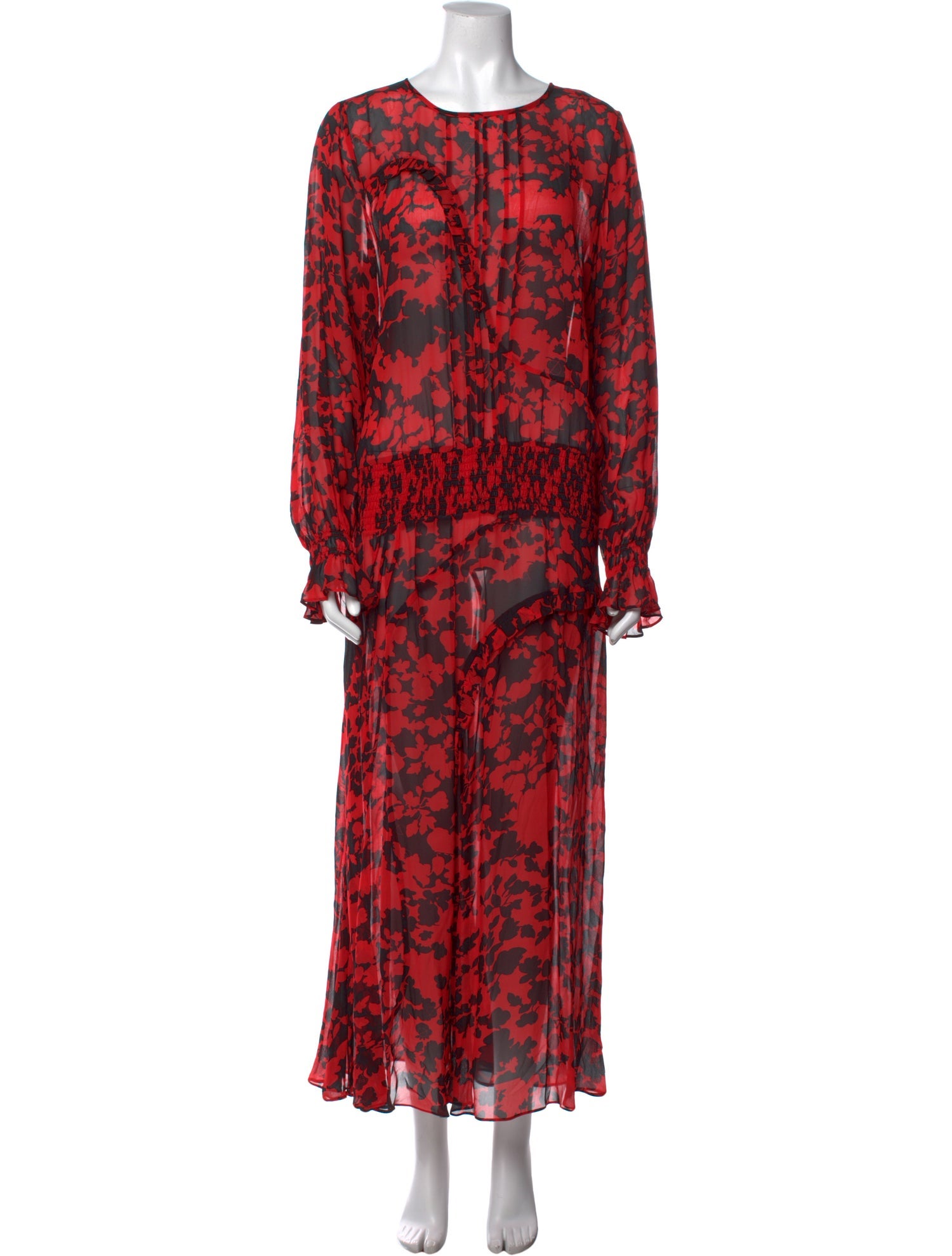 Preen Line Floral Print Long Dress