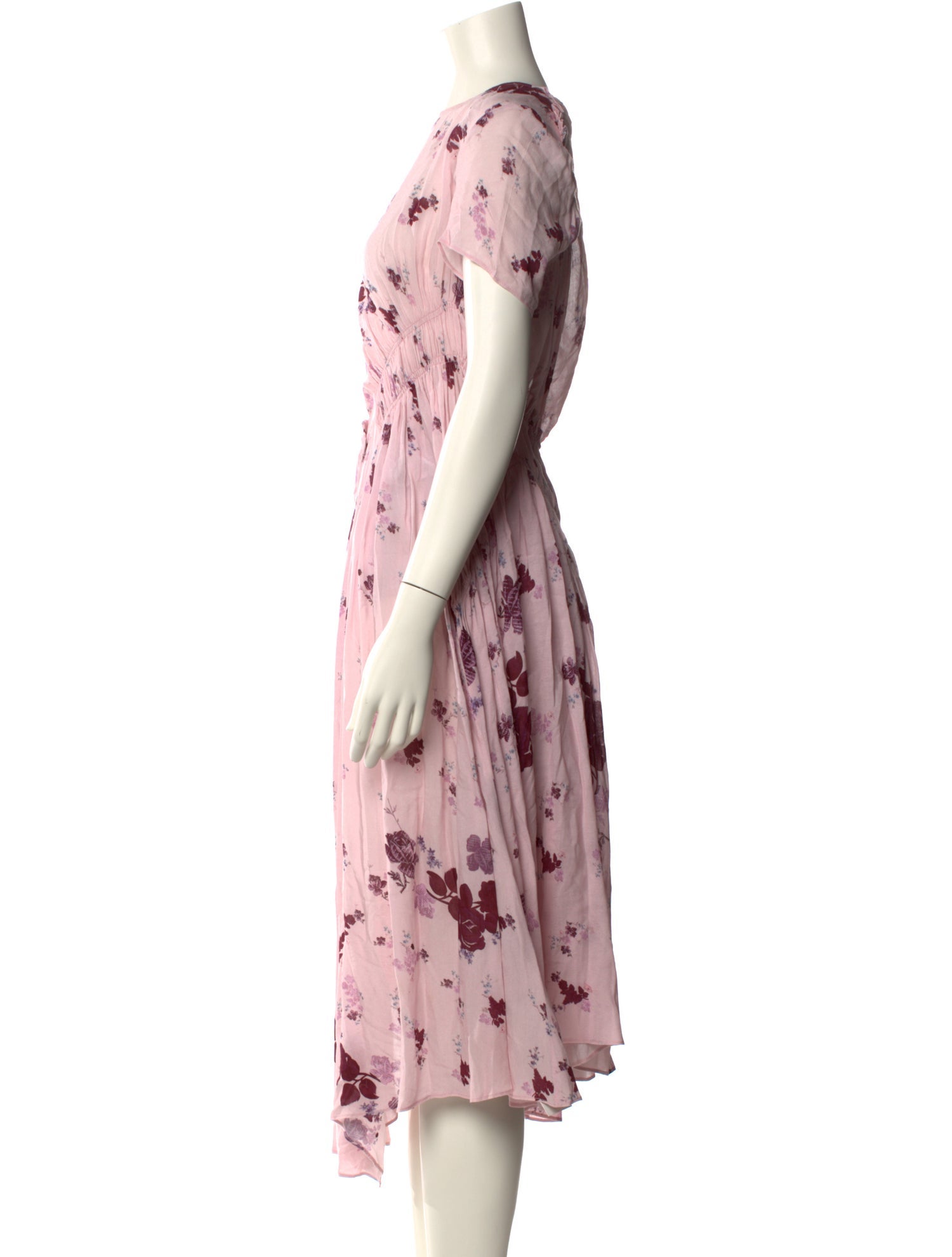 Preen Line Floral Print Midi Length Dress