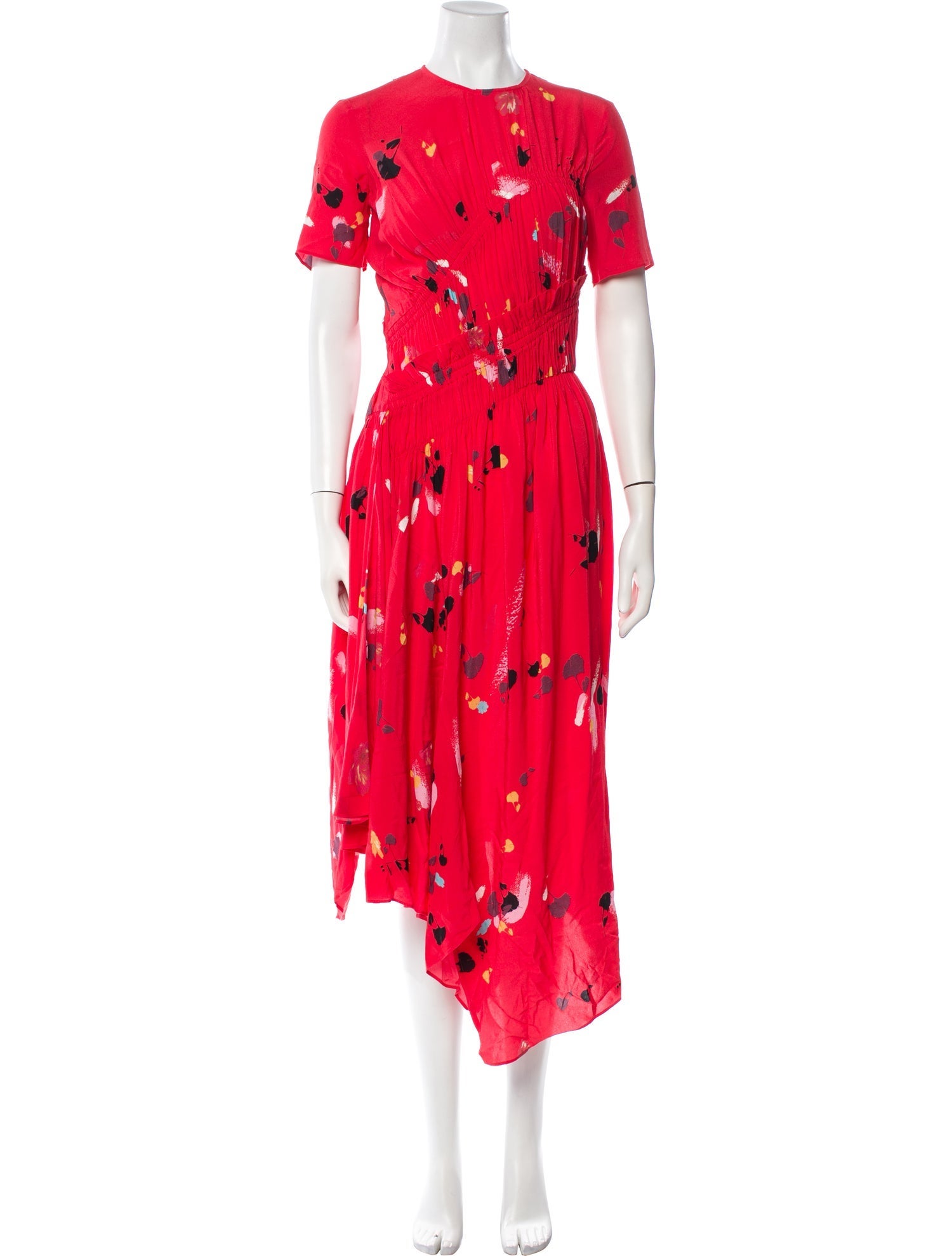 Preen Line Floral Print Midi Length Dress