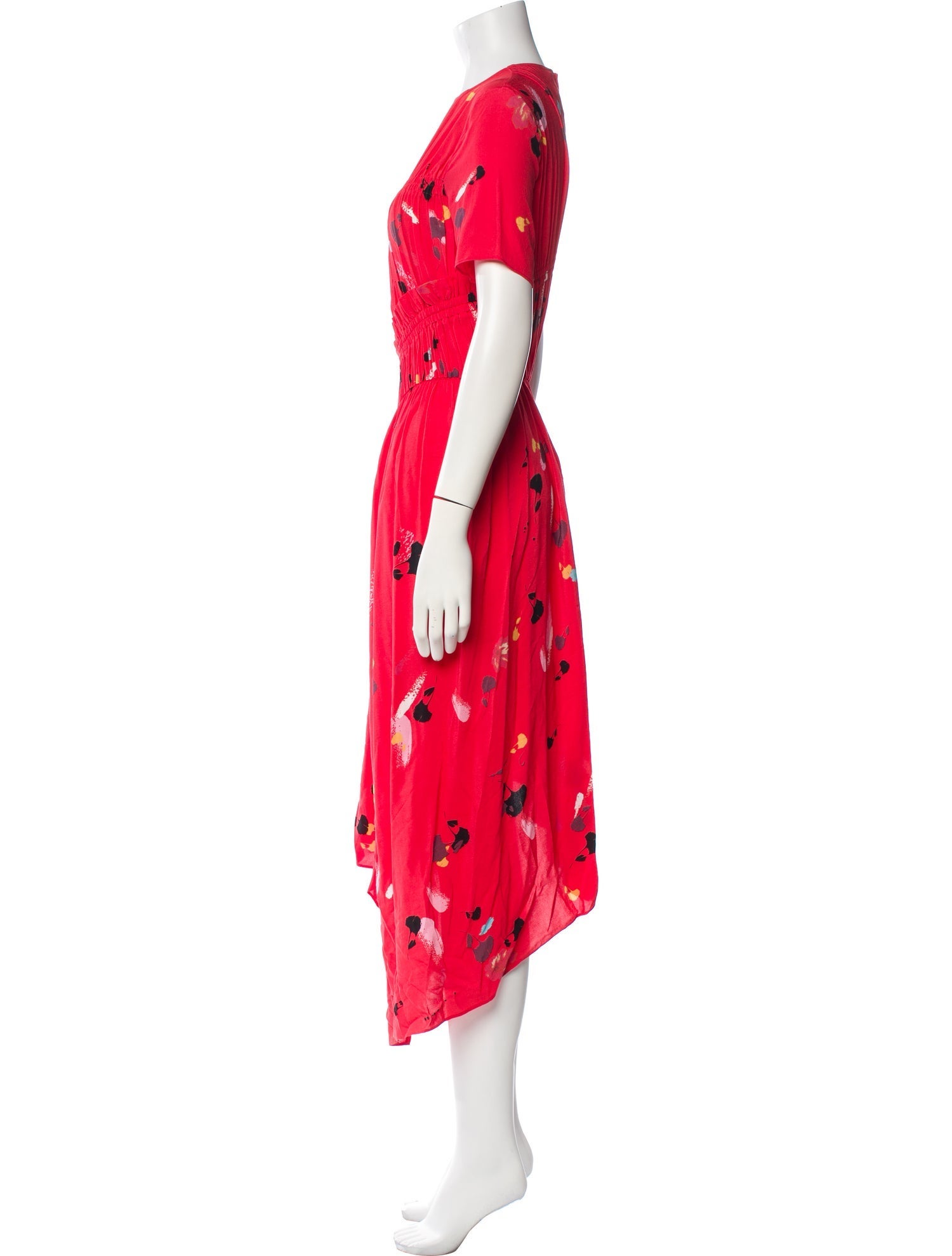 Preen Line Floral Print Midi Length Dress