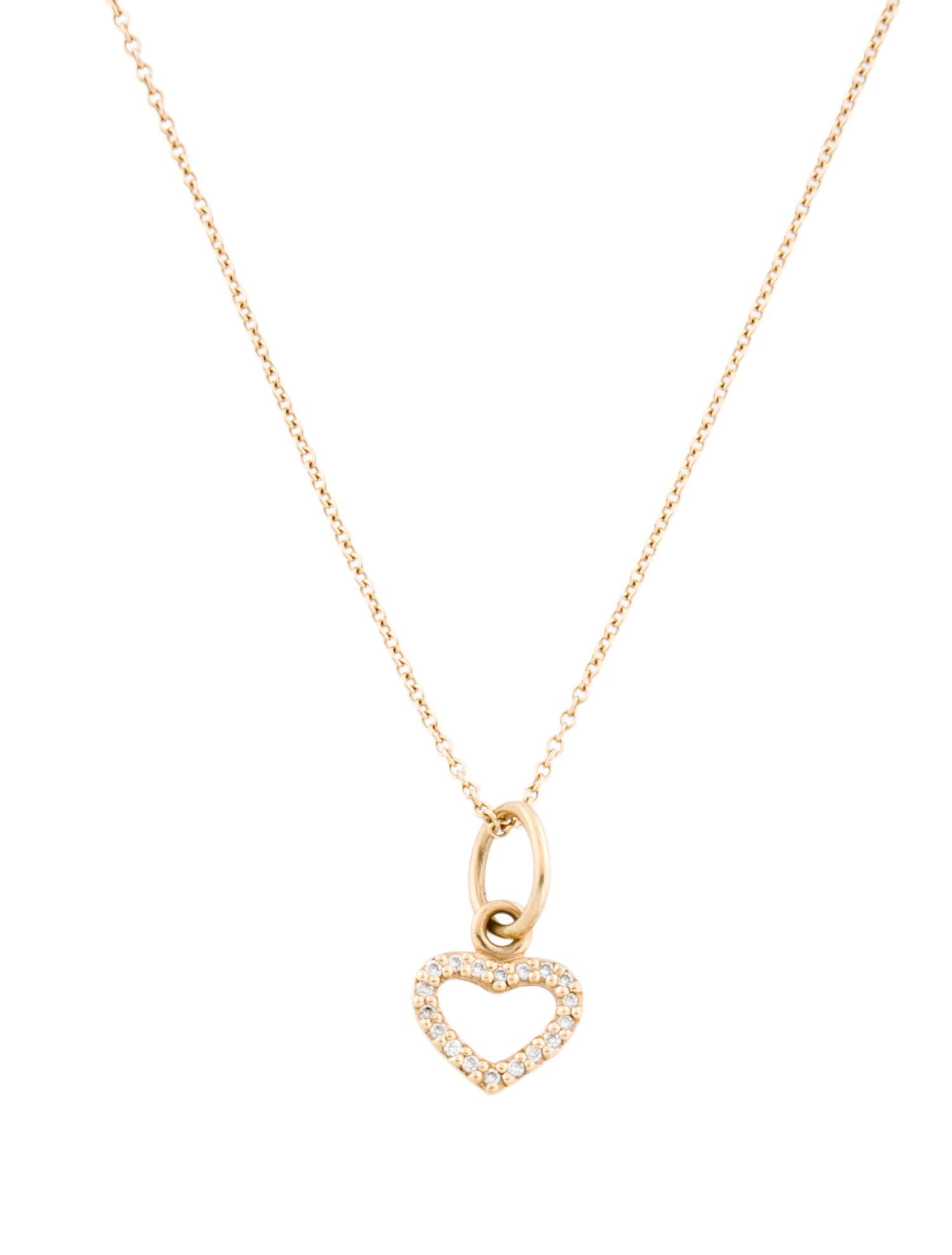 Pandora 14K Diamond Be My Valentine Pendant Necklace