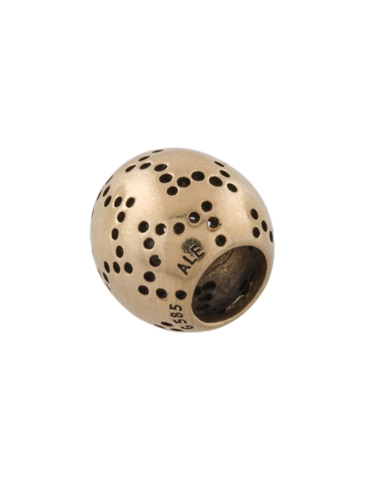 Pandora 14K Dotted Star Bead Charm