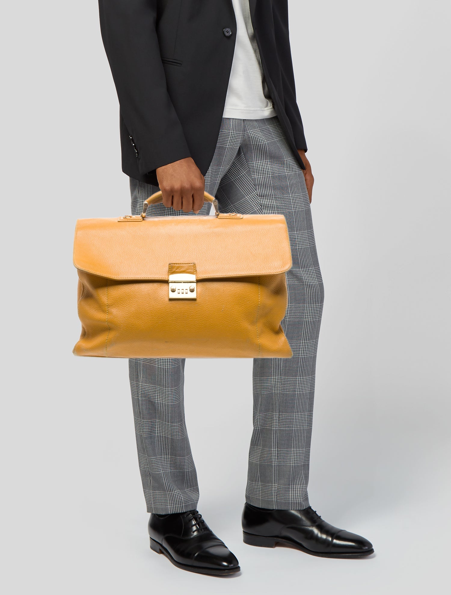 Pineider Leather Briefcase