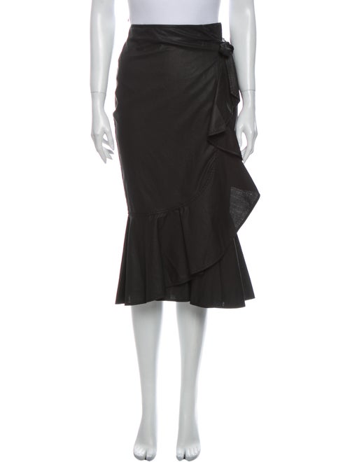 Pinko Midi Length Skirt Black