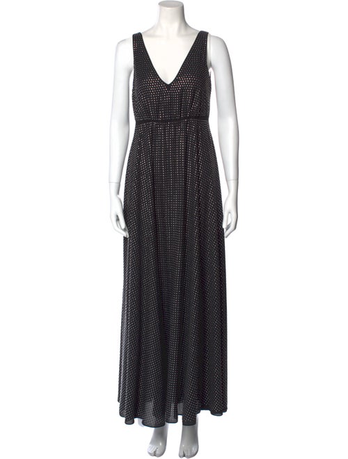 Pinko Polka Dot Print Long Dress