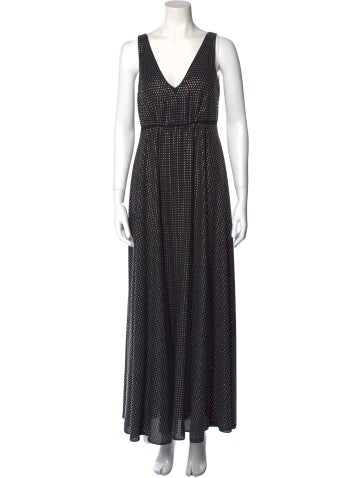 Pinko Dresses Polka Dot Print Long Dress Us2, It38 | XS