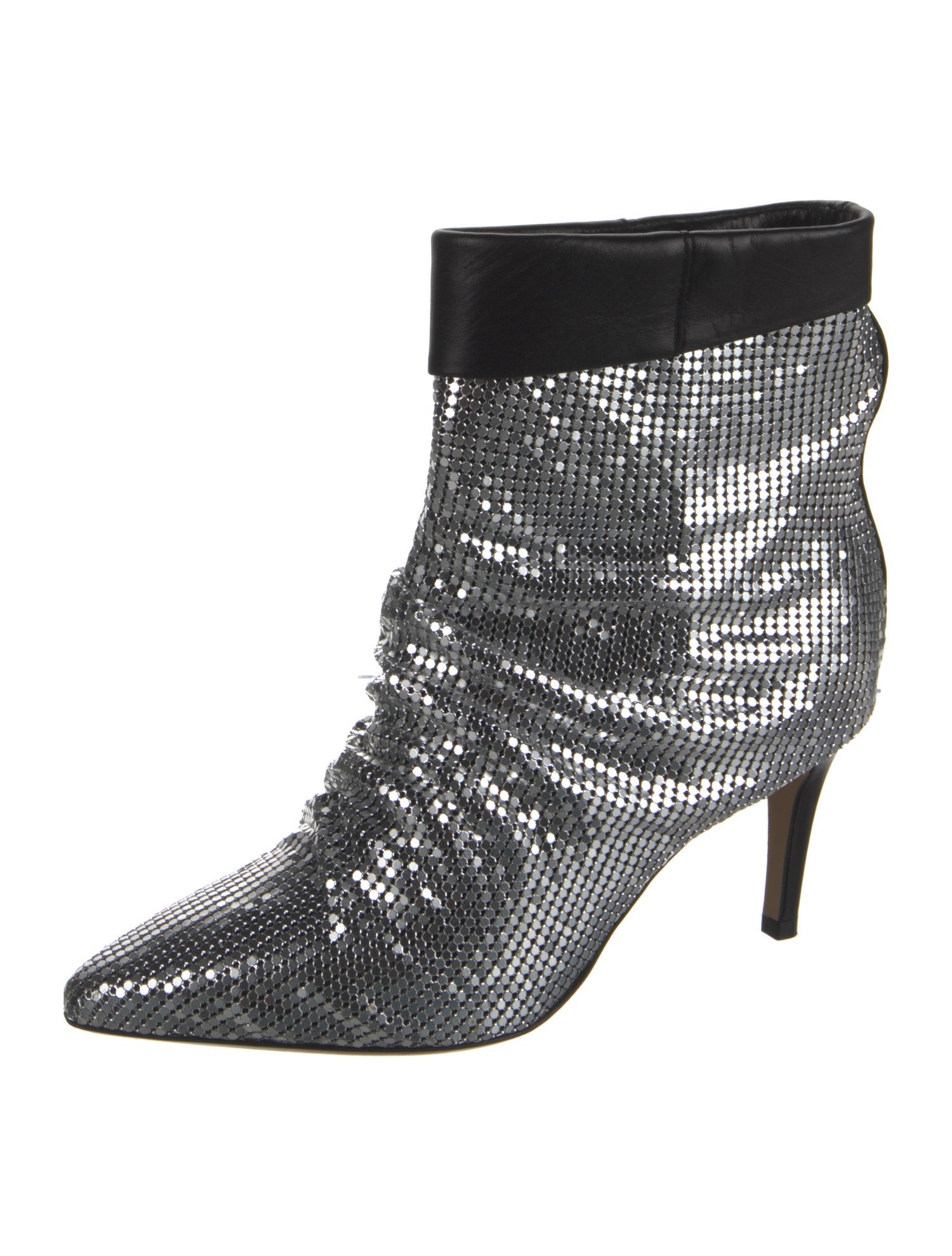 Pinko Metal Colorblock Pattern Slouch Boots