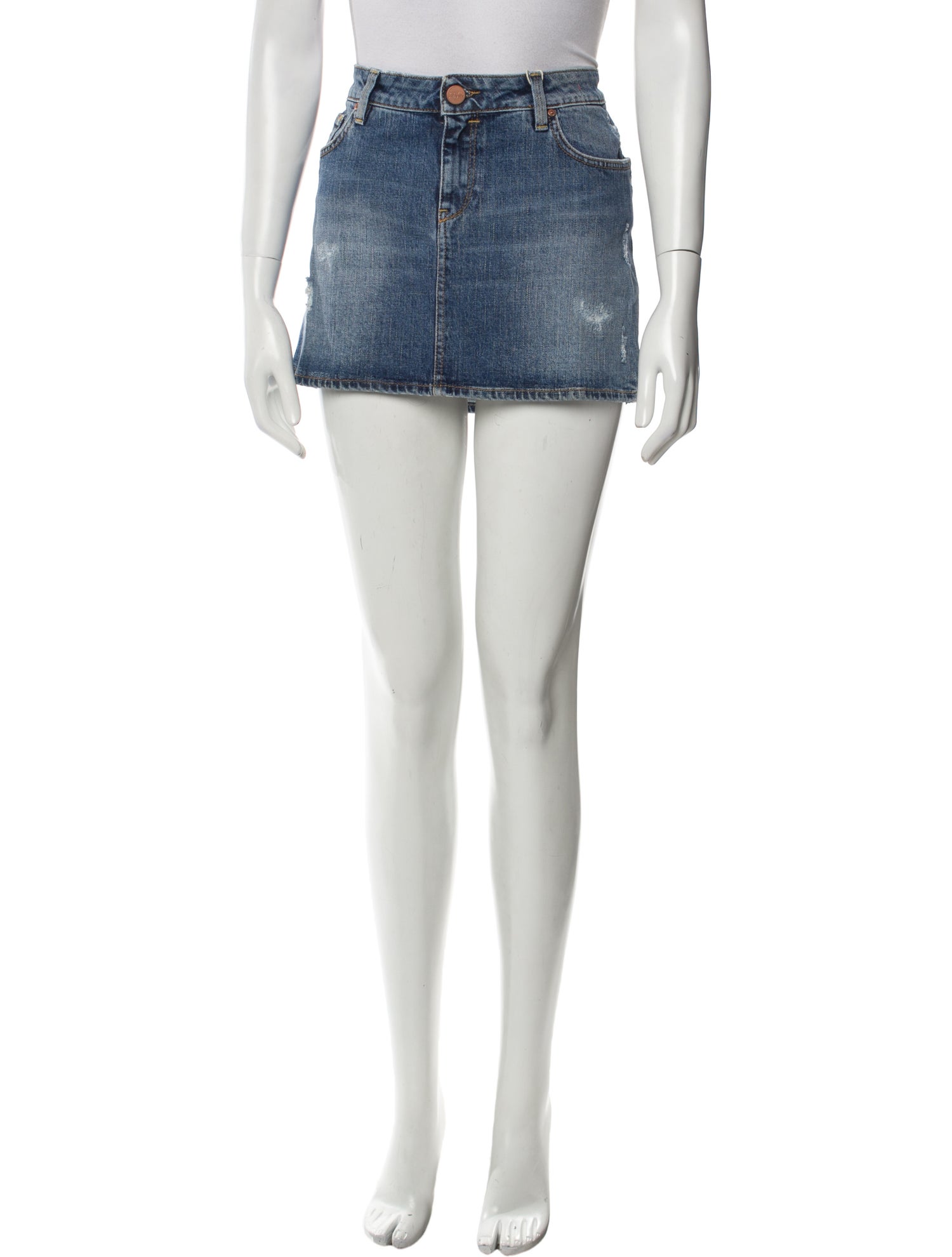 Pinko Distressed Accents Mini Skirt w/ Tags