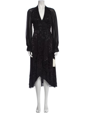 Pinko Dresses Floral Print Long Dress Us2, It38 | XS