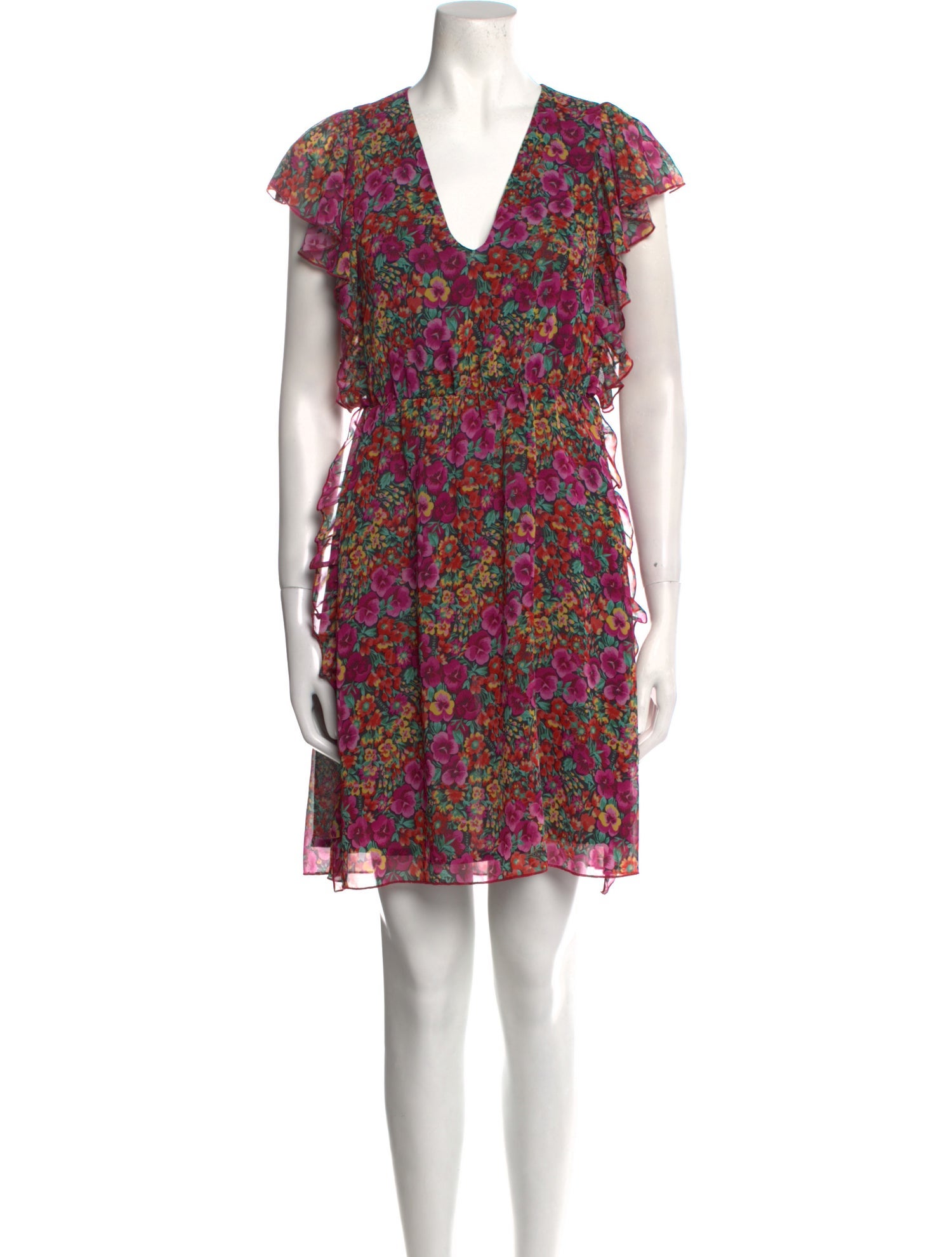 Pinko Floral Print Mini Dress w/ Tags