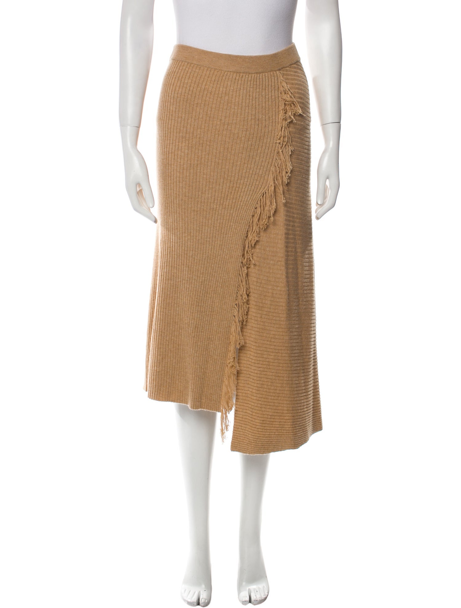 Pinko Fringe Trim Accent Midi Length Skirt