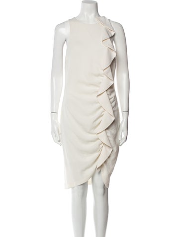 Pinko Dresses Crew Neck Knee-Length Dress Us8, It44 | M