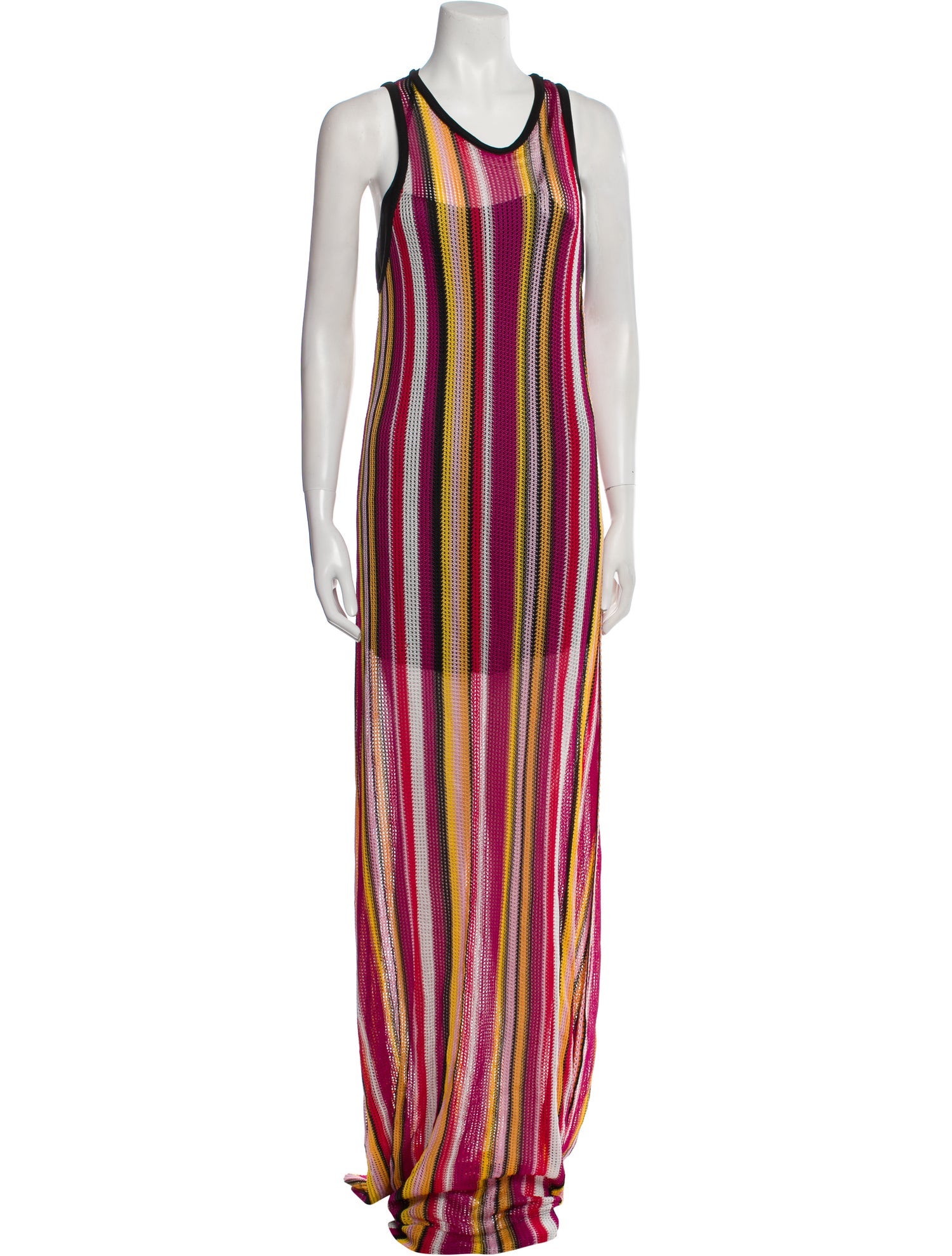 Pinko Striped Long Dress w/ Tags