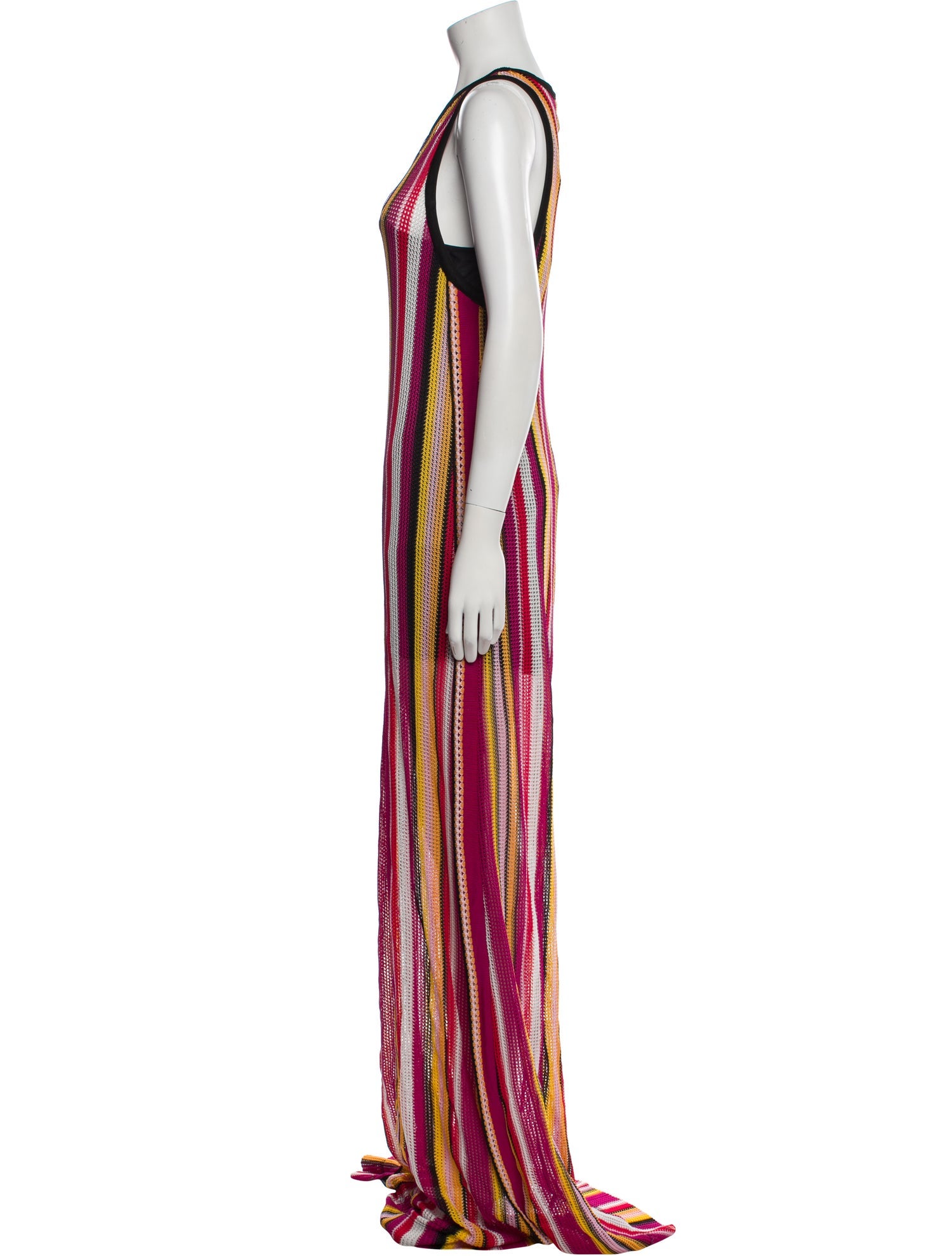 Pinko Striped Long Dress w/ Tags