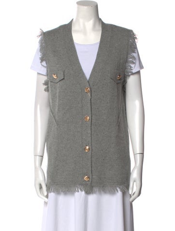 Pinko Knitwear Plunge Neckline Sweater XS