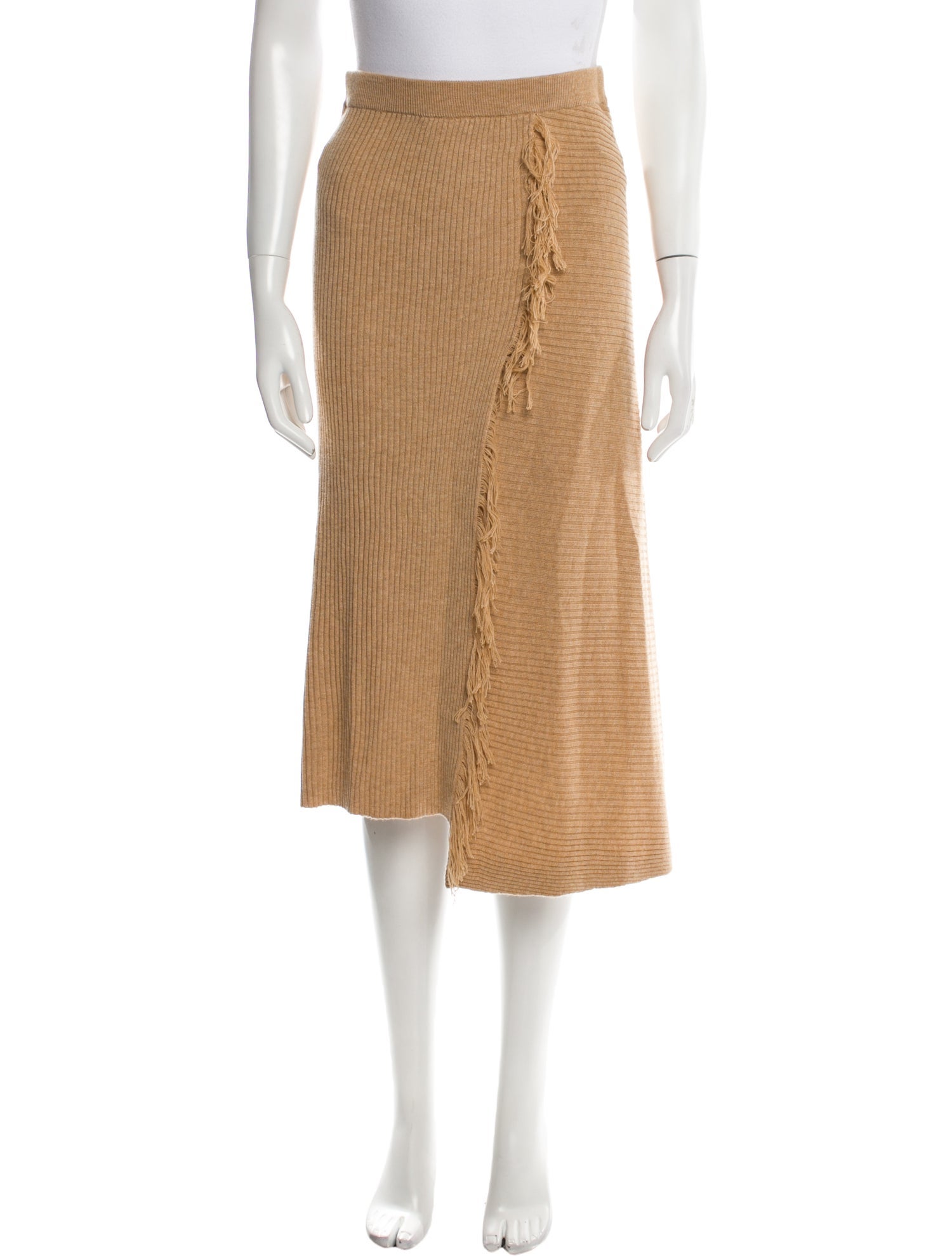 Pinko Fringe Trim Accent Knee-Length Skirt w/ Tags