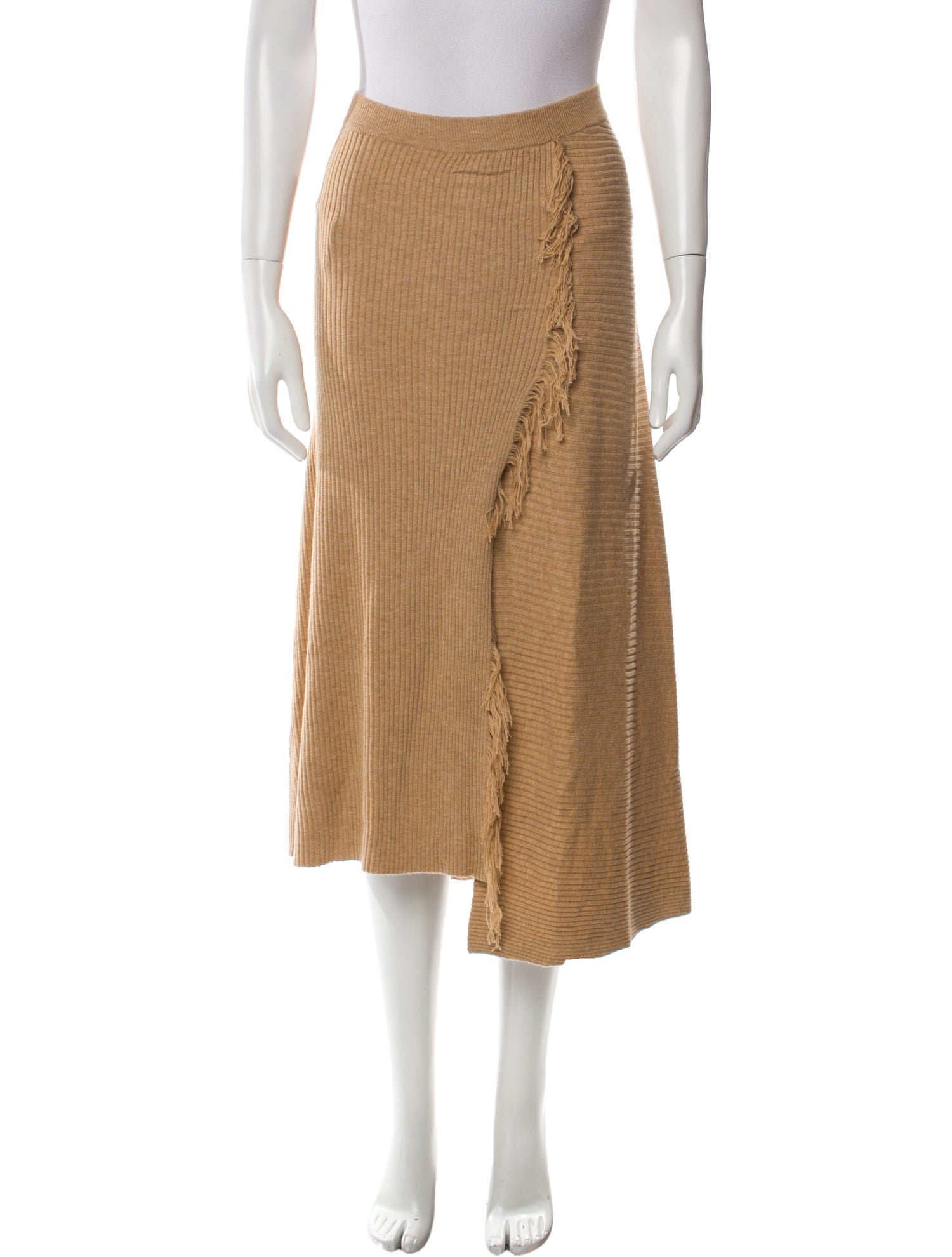 Pinko Fringe Trim Accent Midi Length Skirt w/ Tags