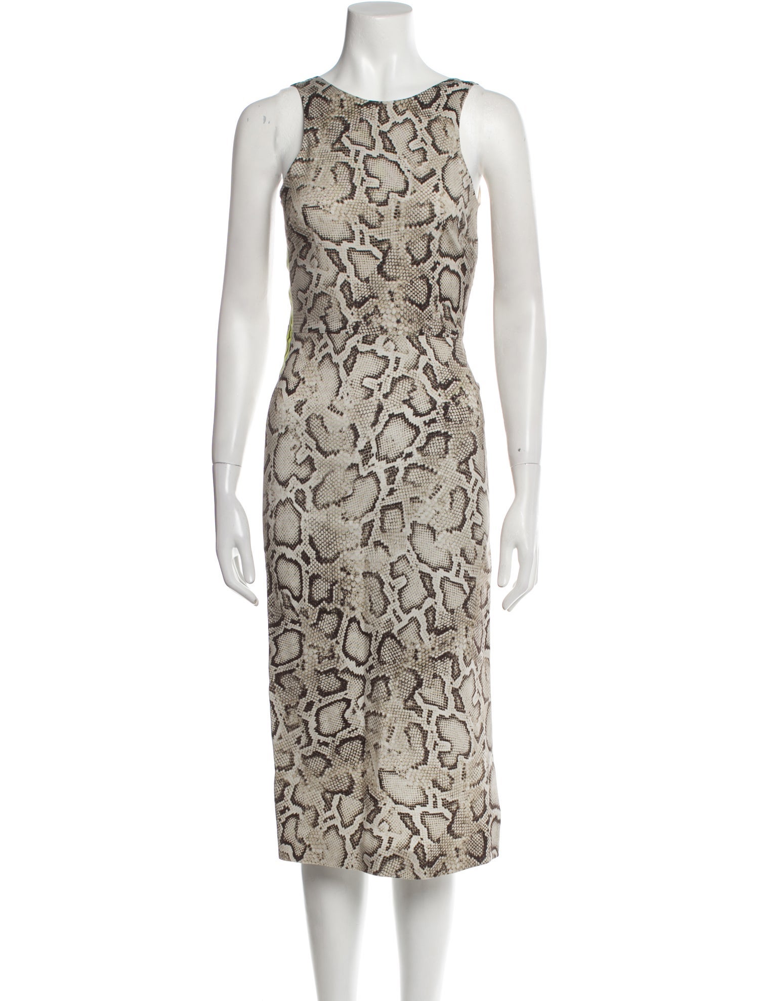 Pinko Animal Print Midi Length Dress w/ Tags