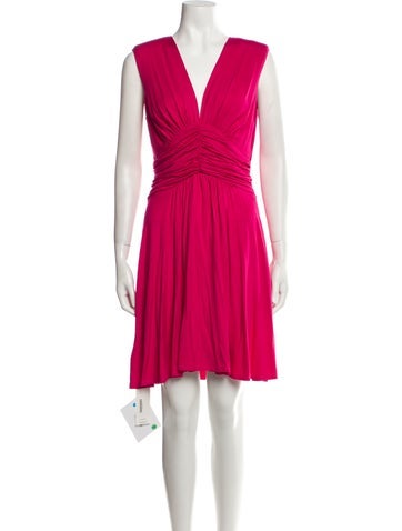 Pinko Dresses V-Neck Knee-Length Dress M