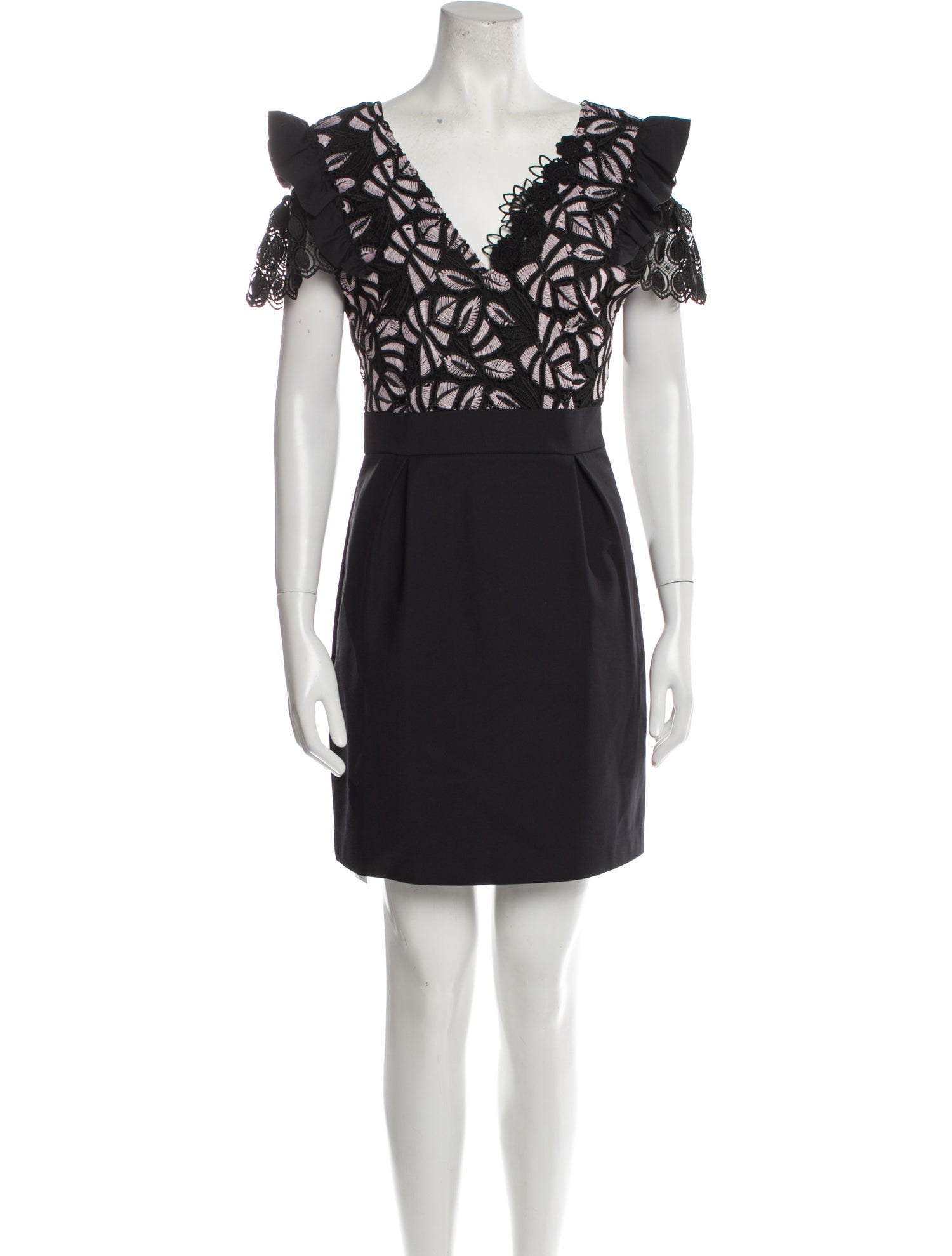 Pinko V-Neck Mini Dress