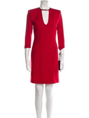 Pinko Dresses Crew Neck Knee-Length Dress Us4, It40 | S