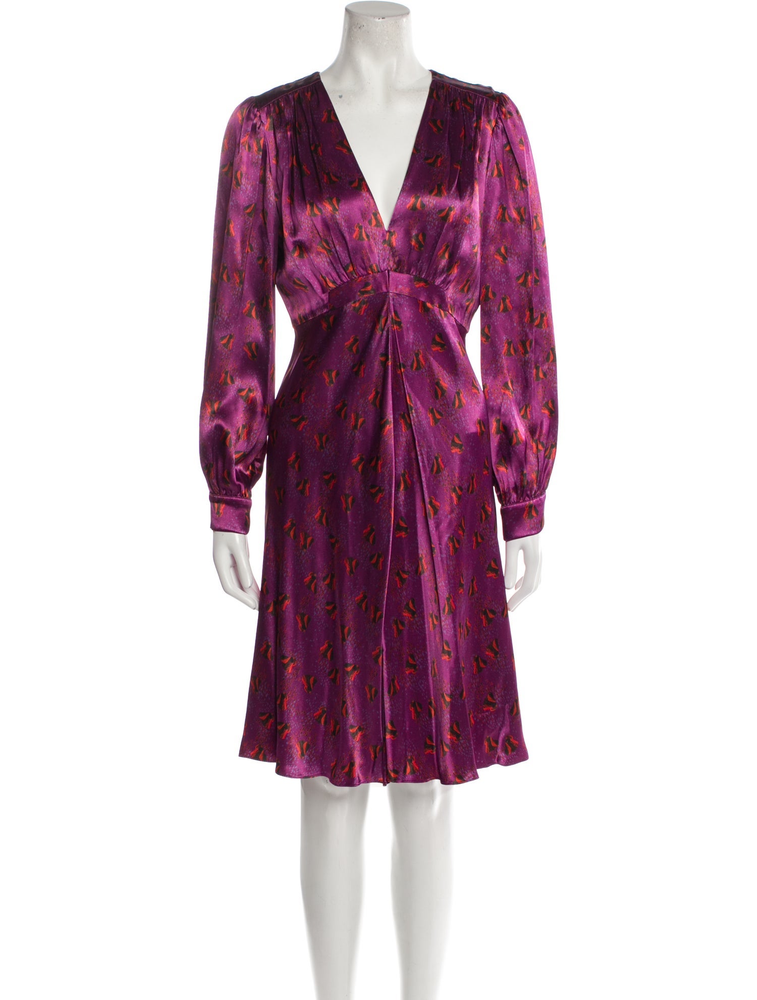 Pinko Floral Print Knee-Length Dress