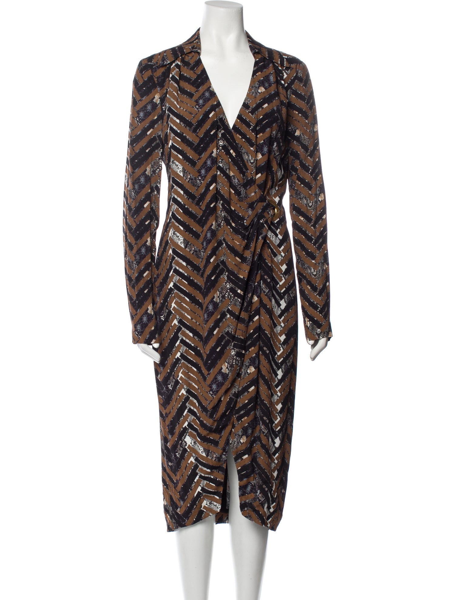 Pinko Printed Midi Length Dress w/ Tags